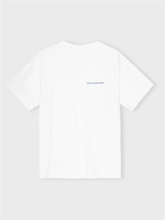 Moshi Moshi Mind Hverdagslinjer T-Shirt White/Navy
